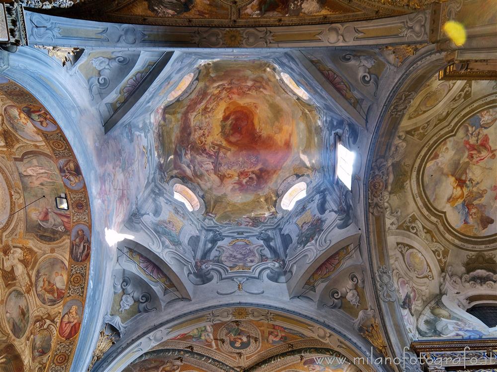 Monza (Monza e Brianza, Italy) - Interior covered with frescos of the tiburium of the Cathedral of Monza